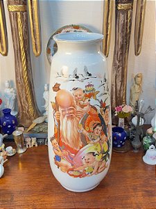Grande Vaso em Porcelana Chinesa Jingdezhen