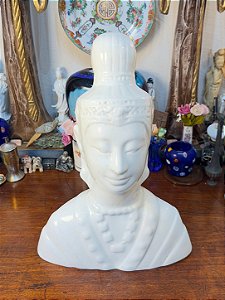 Busto em Cerâmica Vitrificada (Buda / Guan Yin)