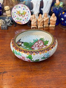 Pequeno Centro de Mesa em Cloisonné Chinês.