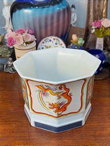 Cachepot em Porcelana Schmidt – Decoração Oriental.