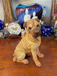 Escultura Antiga em Resina Shar-Pei – Italy Style
