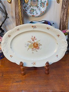 Travessa Média em Porcelana Polonesa KPM – Floral.