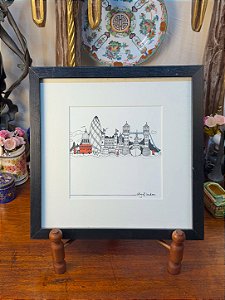 Quadro London Calling com Vidro – City of London.
