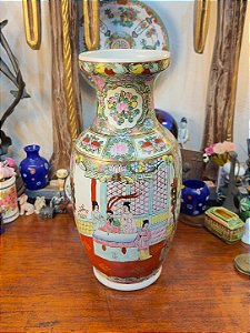Vaso de Porcelana Chinesa Canton Rose Medallion / Famille Rose