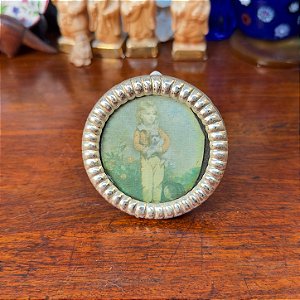 Pequeno Quadro Circular em Estilo Vitoriano.