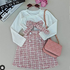 Conjunto Laço Rosa