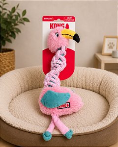 Pelúcia Kong Knots Twist Assorted Flamingo - M