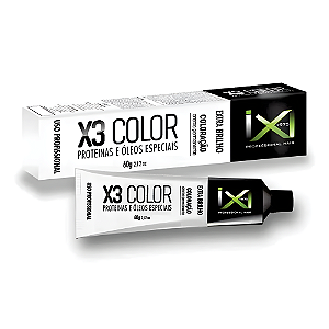 Coloração X3-Color 60g  8.1 Louro Claro  Cinzentado - Proteínas e Óleos Especiais