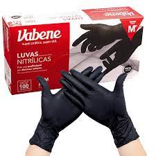 Luva Nitrílica Preta Tamanho P