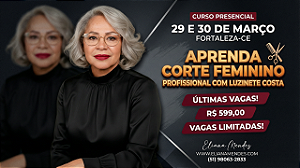 Curso de Corte Feminino PROFISSIONAL com Luzinete Costa | Fortaleza • 29 e 30 de Março 2026