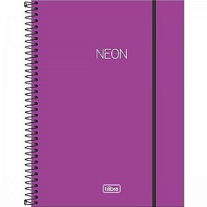 Caderno Universitário 1M Neon Roxo