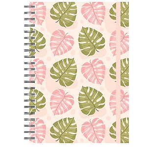 Caderno A5 : tropical rosa
