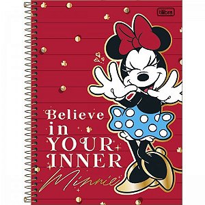 Caderno Universitário 1M Minnie Core - Believe