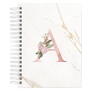 Planner Permanente : Alfabeto Floral Rose