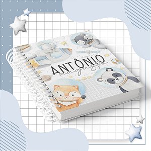 Caderneta de Saúde : Astronauta Animais Aquarela