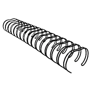 Duplo Wire-O para Encadernação A5 1 1/8 (4 unidades) - Preto