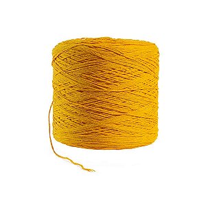Barbante Ou Linha Para Crochê Colorido Nº 8 - Amarelo Escuro