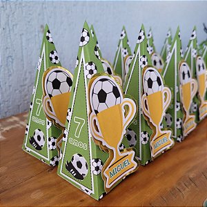 Mini Caixa Pirâmide Futebol