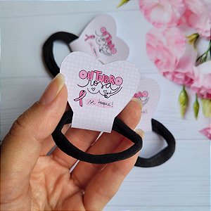 Xuxinha / Elástico de Cabelo Outubro Rosa