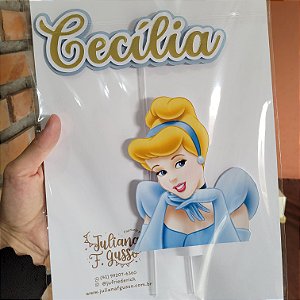 Topo de Bolo Cinderela