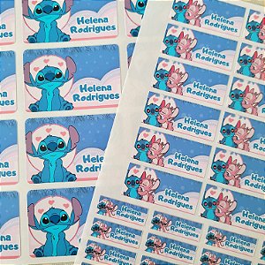 Etiqueta Escolar Stitch (Lilo & Stitch)