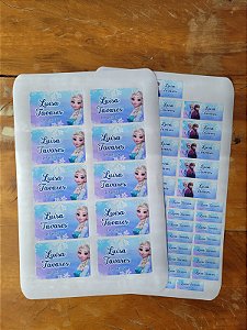 Etiqueta Escolar Frozen