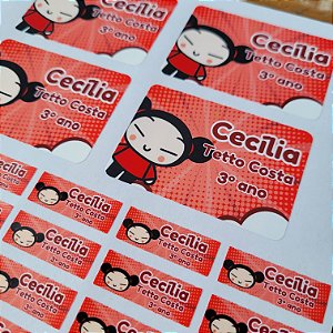 Etiqueta Escolar Pucca