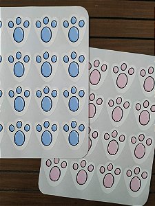 Pegadas de Coelhinho para Páscoa