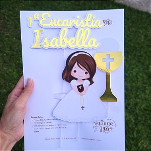 Topo de Bolo 1ª Comunhão
