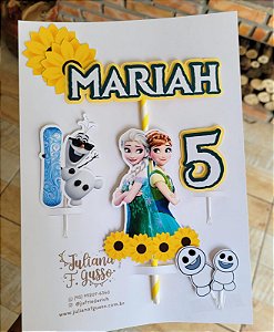 Topo de Bolo Frozen Fever