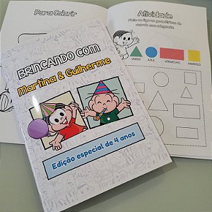 Livro de Colorir / Atividades personalizado