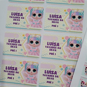 Etiqueta Escolar LOL