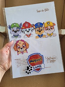 Topo de Bolo Patrulha Canina