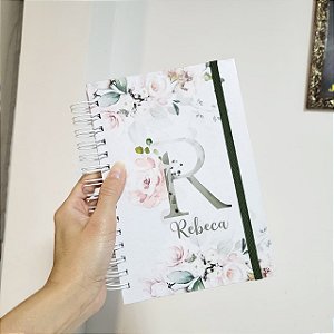 Caderno Personalizado Floral