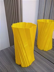 Vaso Espiral Amarelo