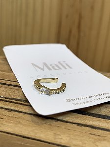 Piercing Fake cravejado com ponto de luz G Semijoia