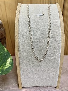 Colar elo português 45cm Prata 925