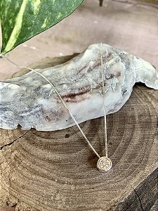 Colar choker ponto de luz zircônia embutida Prata 925