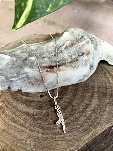 Colar pingente Yoga Prata 925