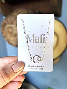 Pulseira círculo onda Prata 925