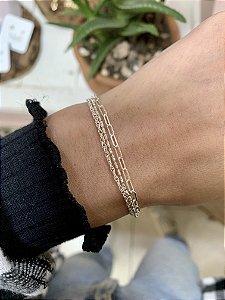 Pulseira mix de cordões Prata 925