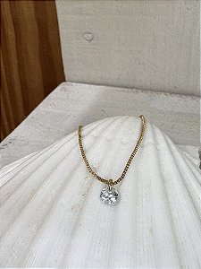 Cola ponto de luz delicado Semijoia