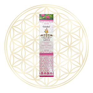 Incenso Goloka Vareta Linha Ayurvedic - Lótus