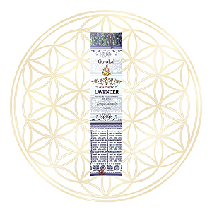 Incenso Goloka Vareta Linha Ayurvedic - Lavanda