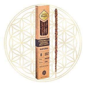 Incenso Sagrada Madre Linha Natural Citronela, Laranja e Palo Santo