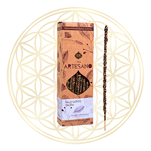Incenso Sagrada Madre Linha Artesano Palo Santo e Yagra 30 varetas