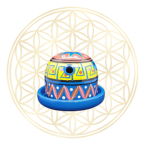 Incensário Peruano P/ Bombitas | Ervas | Resinas - AZUL