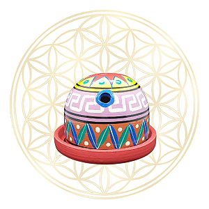 Incensário Peruano P/ Bombitas | Ervas | Resinas - VERMELHO