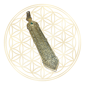 Incensário Canoa Metal Dourado – Caminhos de Ganesha