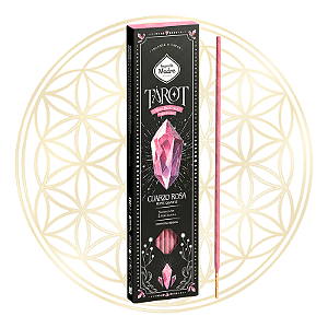 Incenso Sagrada Madre Vareta Linha Tarot Gemas Protetoras - Quartzo Rosa